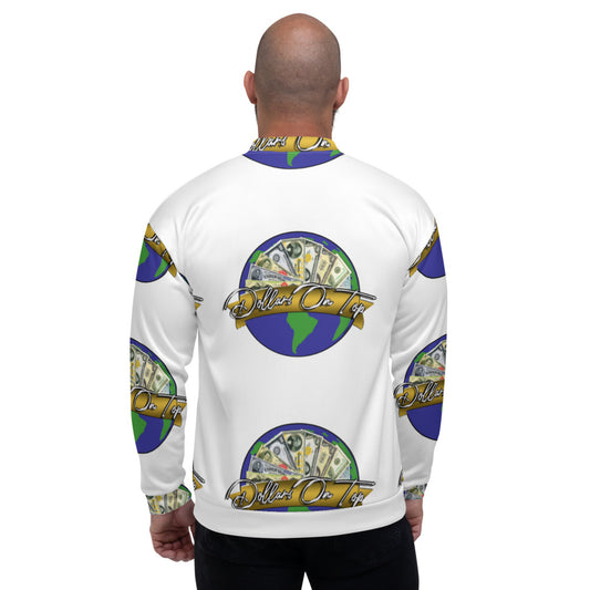 Dollars. On. Top Globe Edition Unisex Bomber Jacket