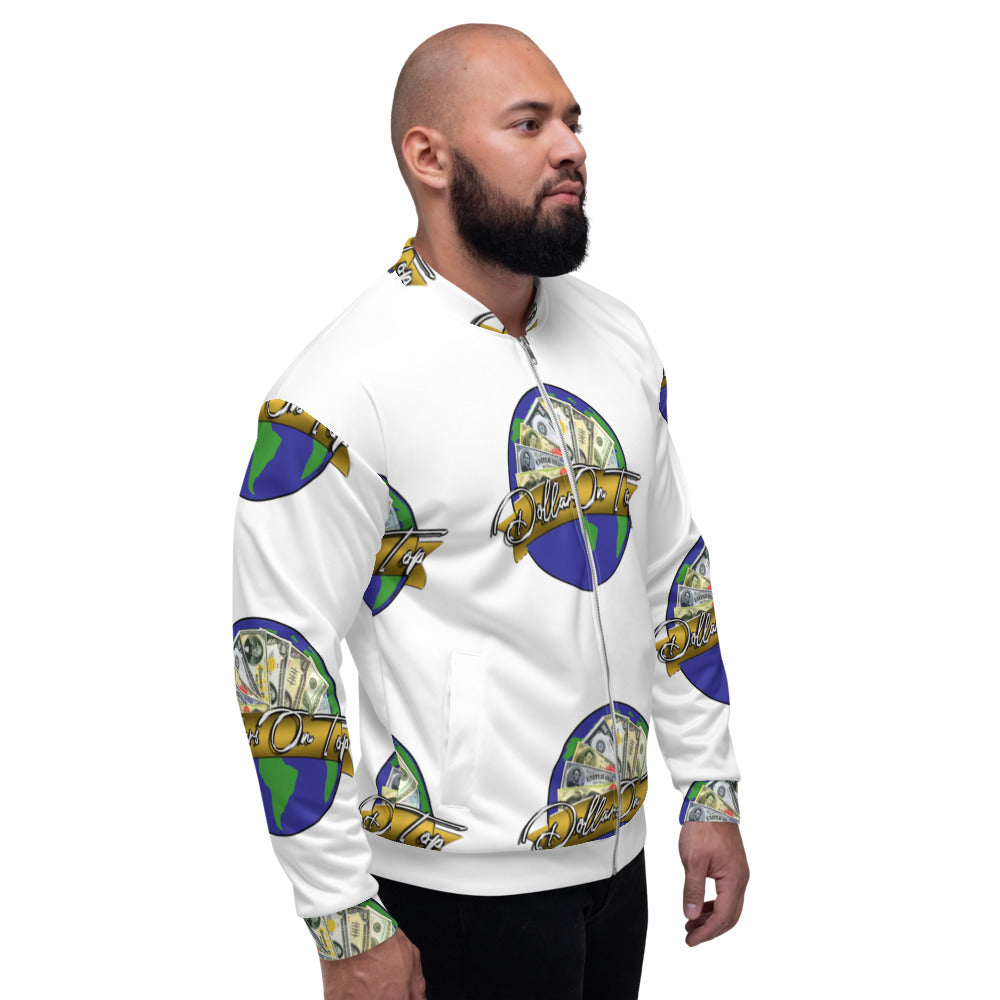 Dollars. On. Top Globe Edition Unisex Bomber Jacket