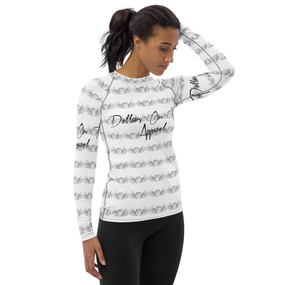 Dollars. On. Top Women's Rash Guard
