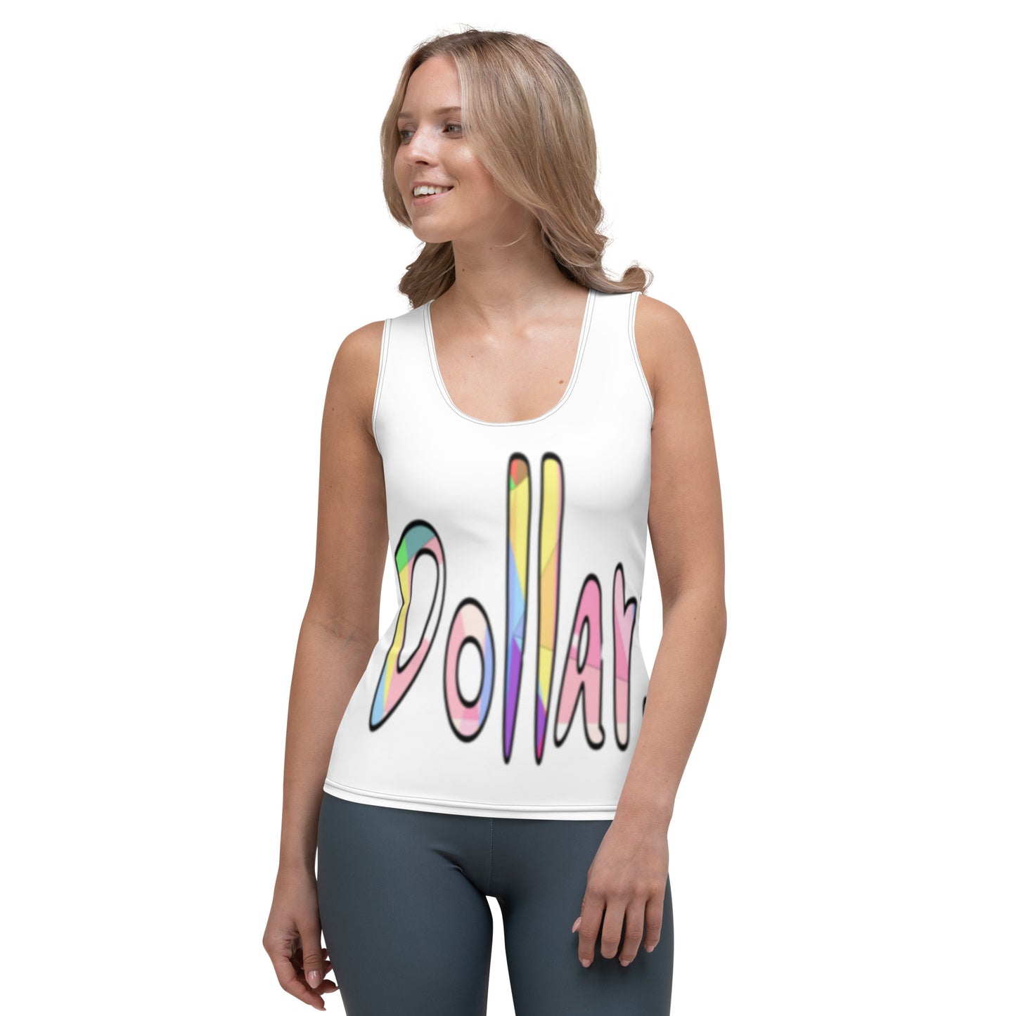 Dollars. On. Top Sublimation Cut & Sew Tank Top