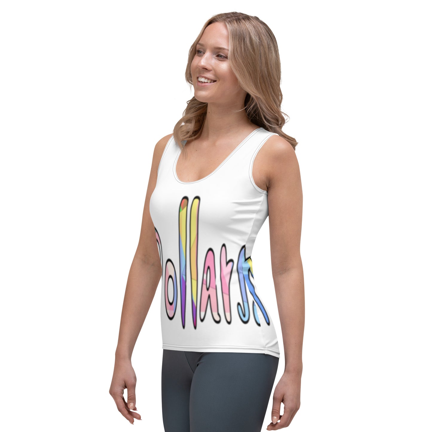Dollars. On. Top Sublimation Cut & Sew Tank Top