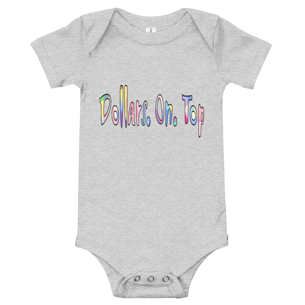 Dollars. On. Top Baby Short Sleeve One Piece