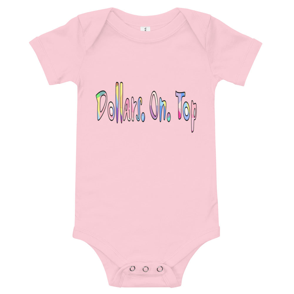 Dollars. On. Top Baby Short Sleeve One Piece