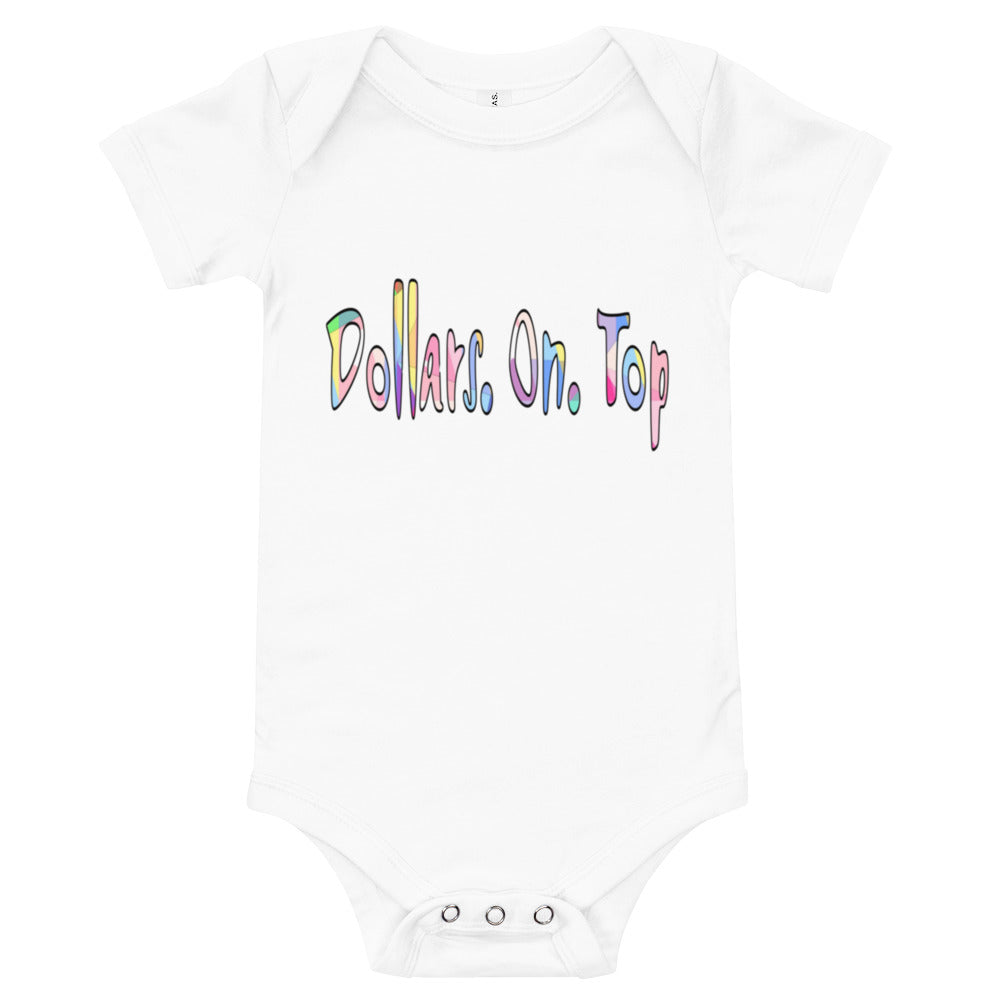 Dollars. On. Top Baby Short Sleeve One Piece