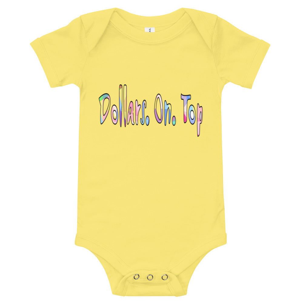 Dollars. On. Top Baby Short Sleeve One Piece