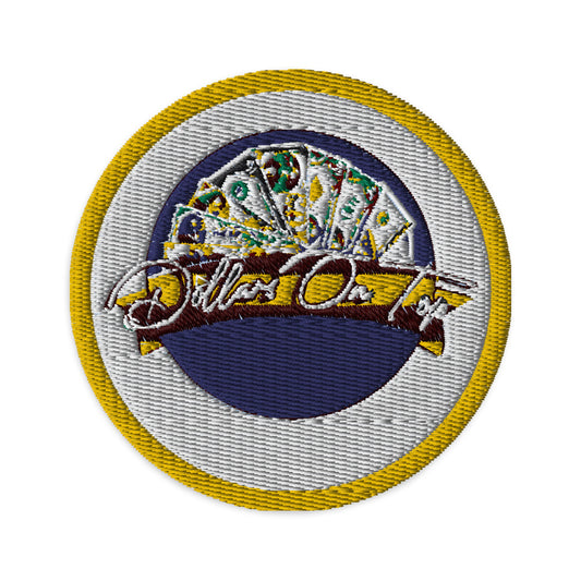 Dollars. On. Top Globe Embroidered Patches