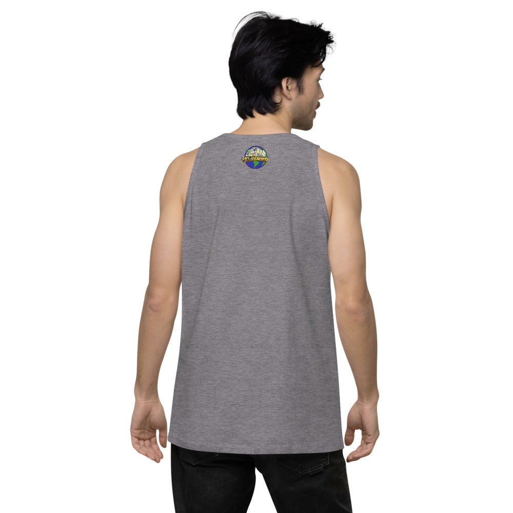 Dollars. On. Top Globe Edition Men’s Premium Tank Top