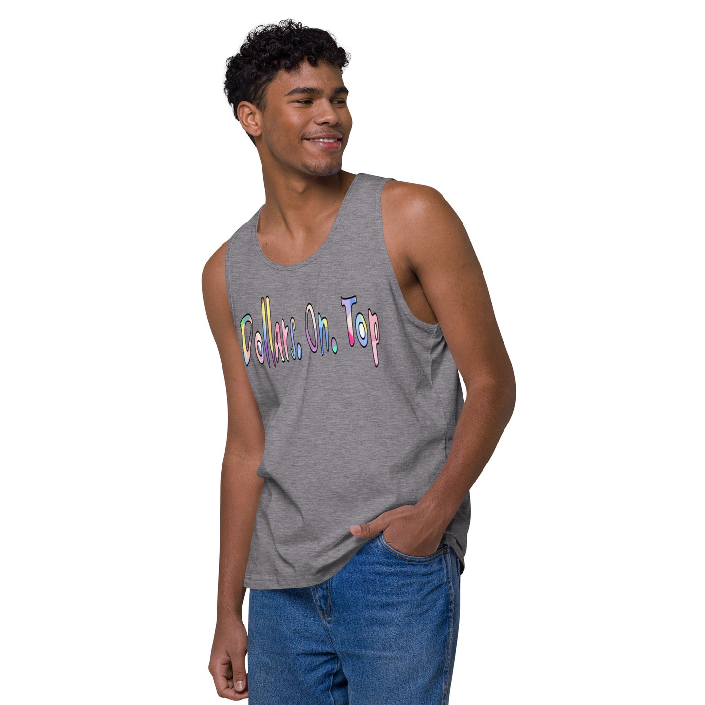 Dollars. On. Top Men’s Premium Tank Top