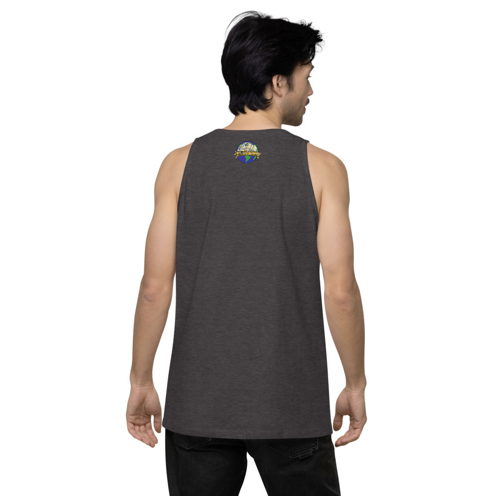Dollars. On. Top Globe Edition Men’s Premium Tank Top