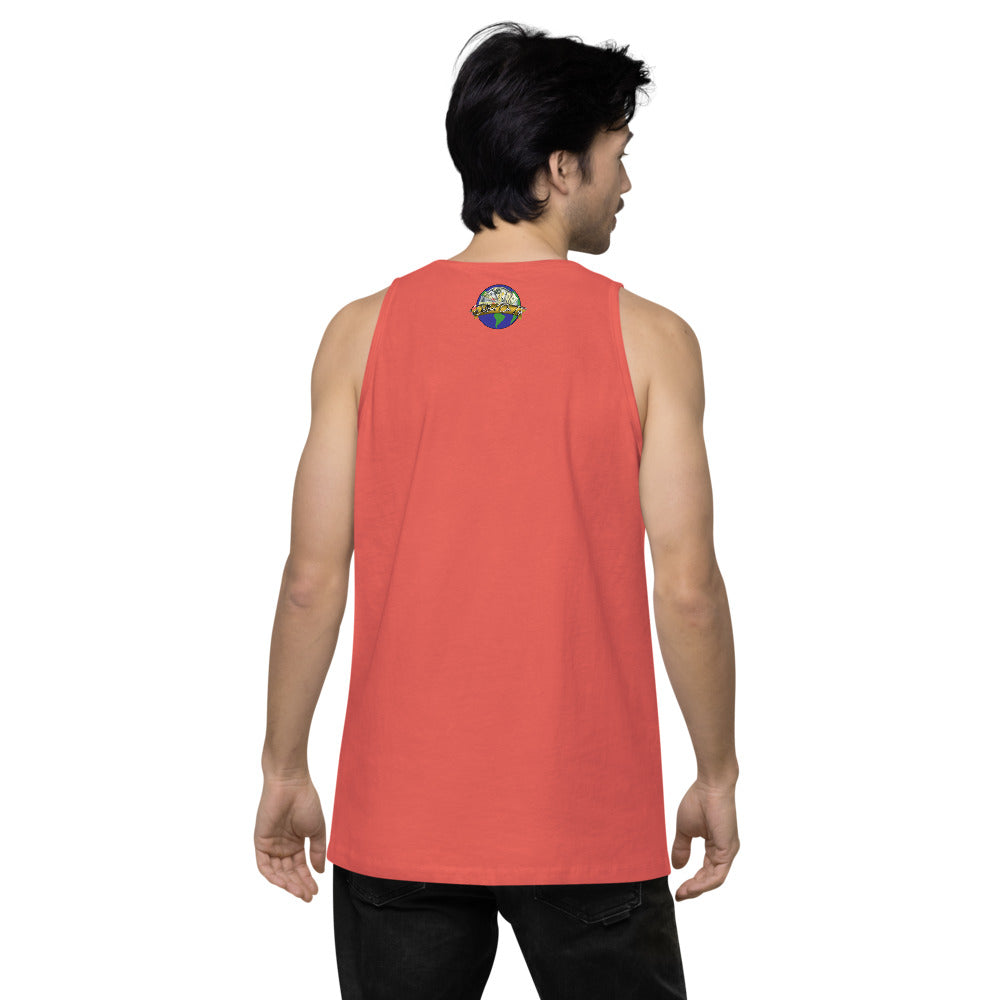 Dollars. On. Top Globe Edition Men’s Premium Tank Top
