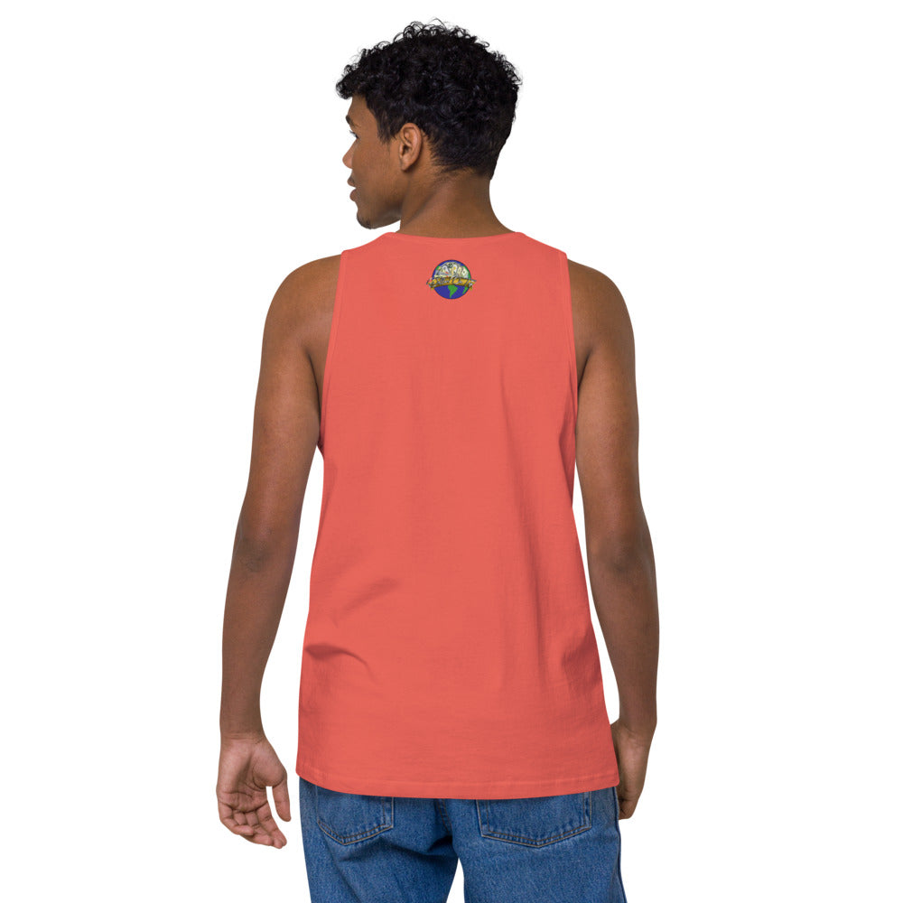 Dollars. On. Top Globe Edition Men’s Premium Tank Top
