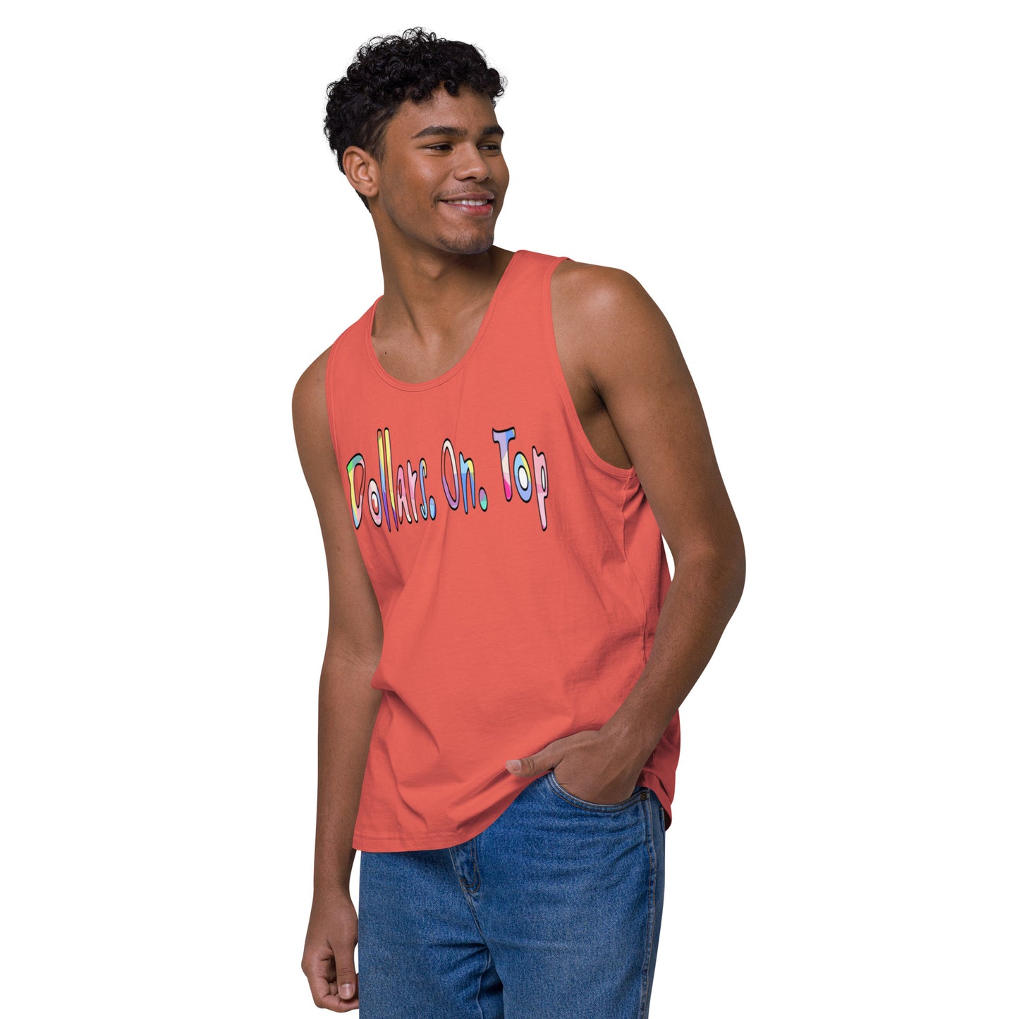Dollars. On. Top Men’s Premium Tank Top