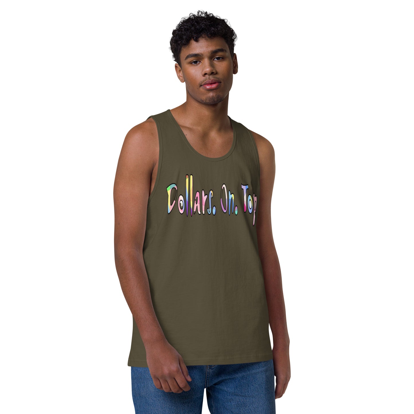 Dollars. On. Top Men’s Premium Tank Top