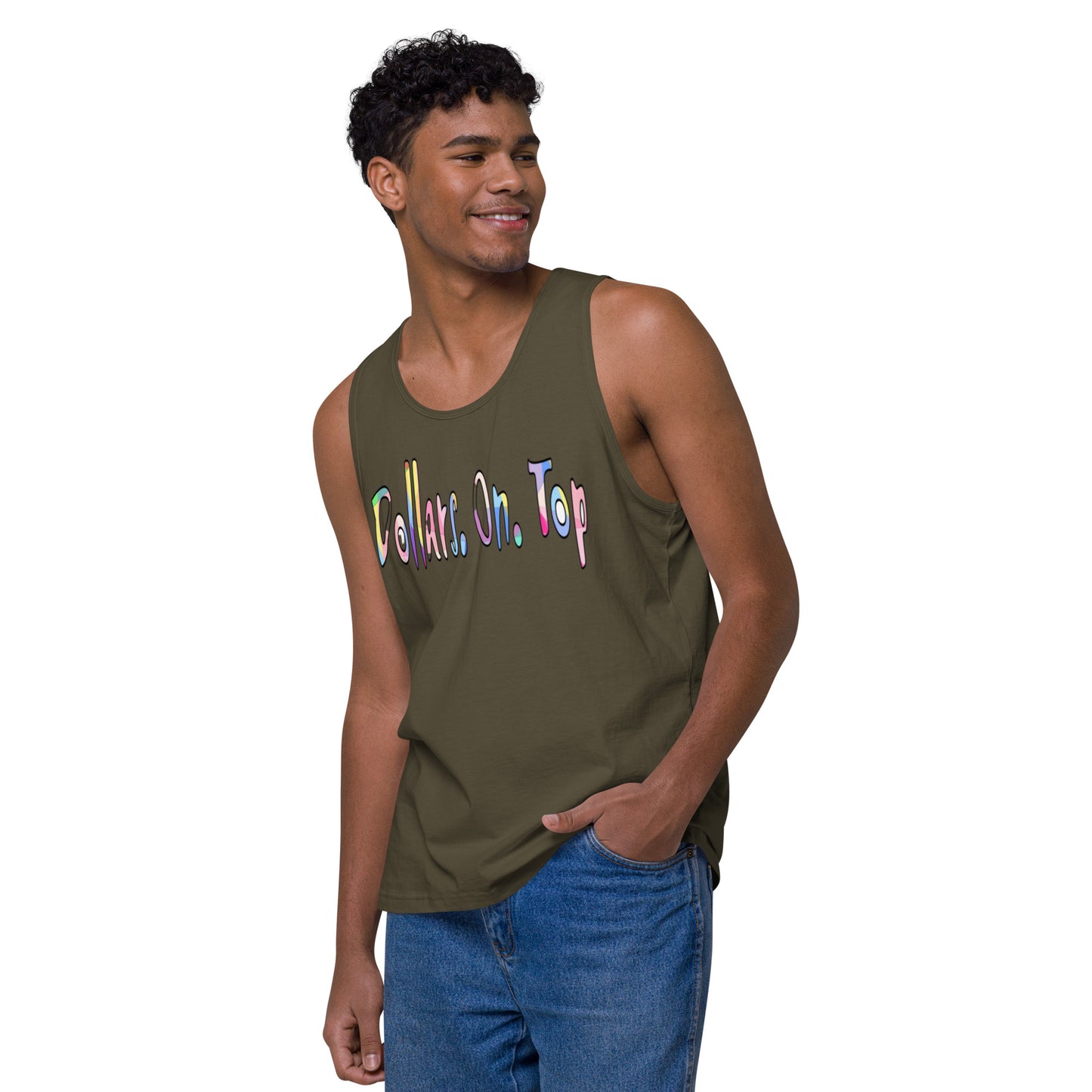 Dollars. On. Top Men’s Premium Tank Top