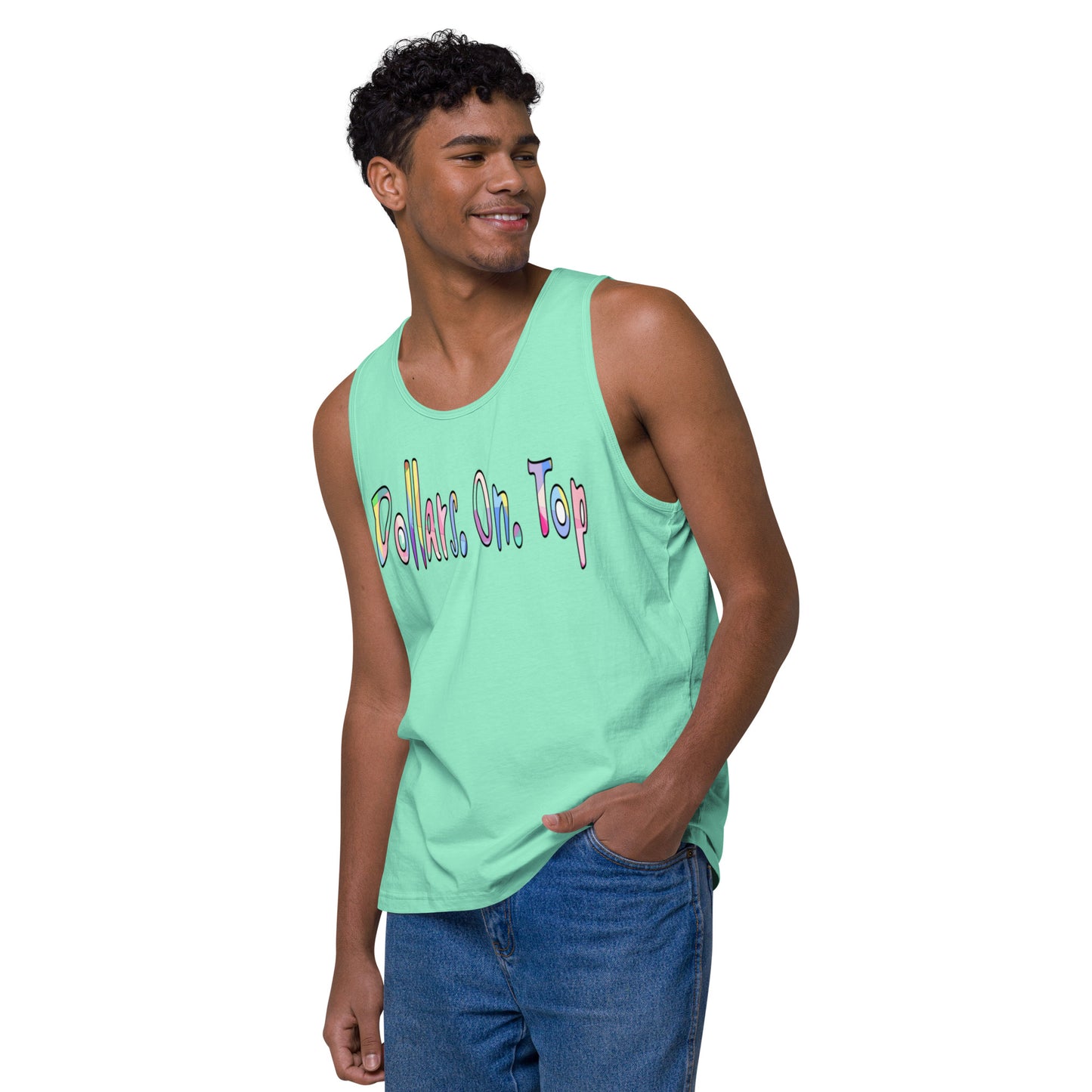 Dollars. On. Top Men’s Premium Tank Top