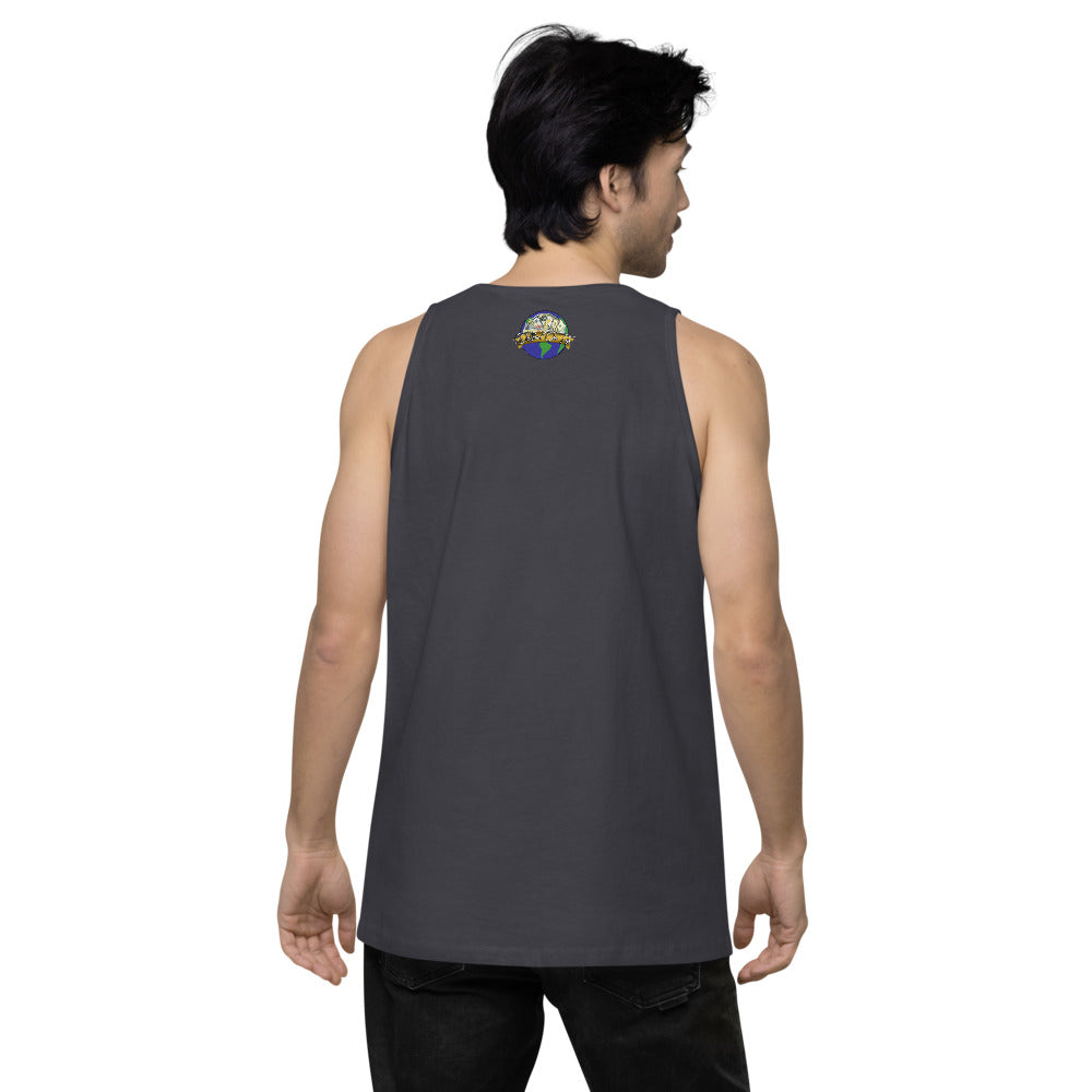 Dollars. On. Top Globe Edition Men’s Premium Tank Top