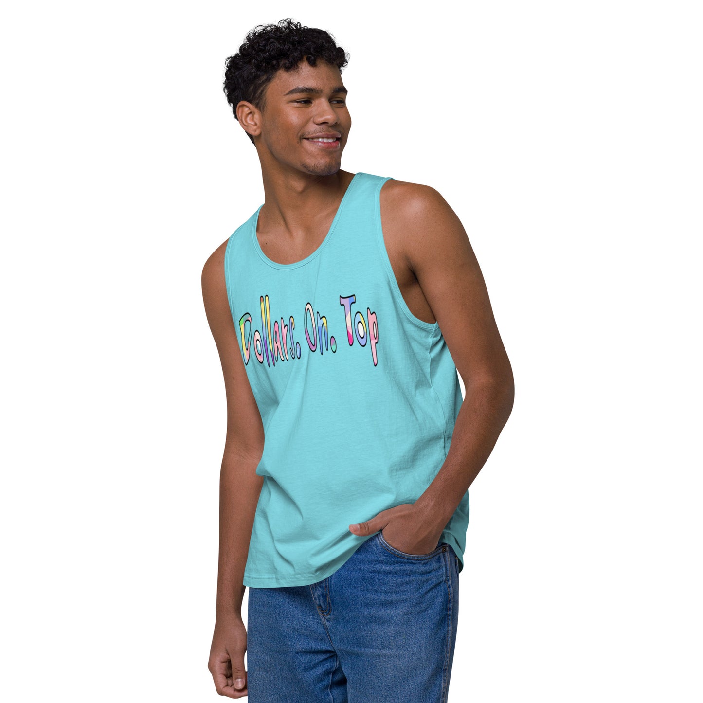 Dollars. On. Top Men’s Premium Tank Top
