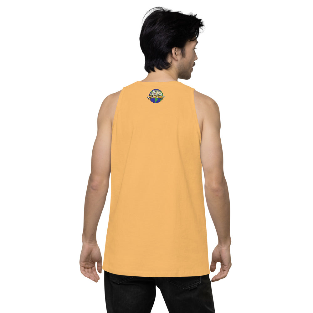 Dollars. On. Top Globe Edition Men’s Premium Tank Top