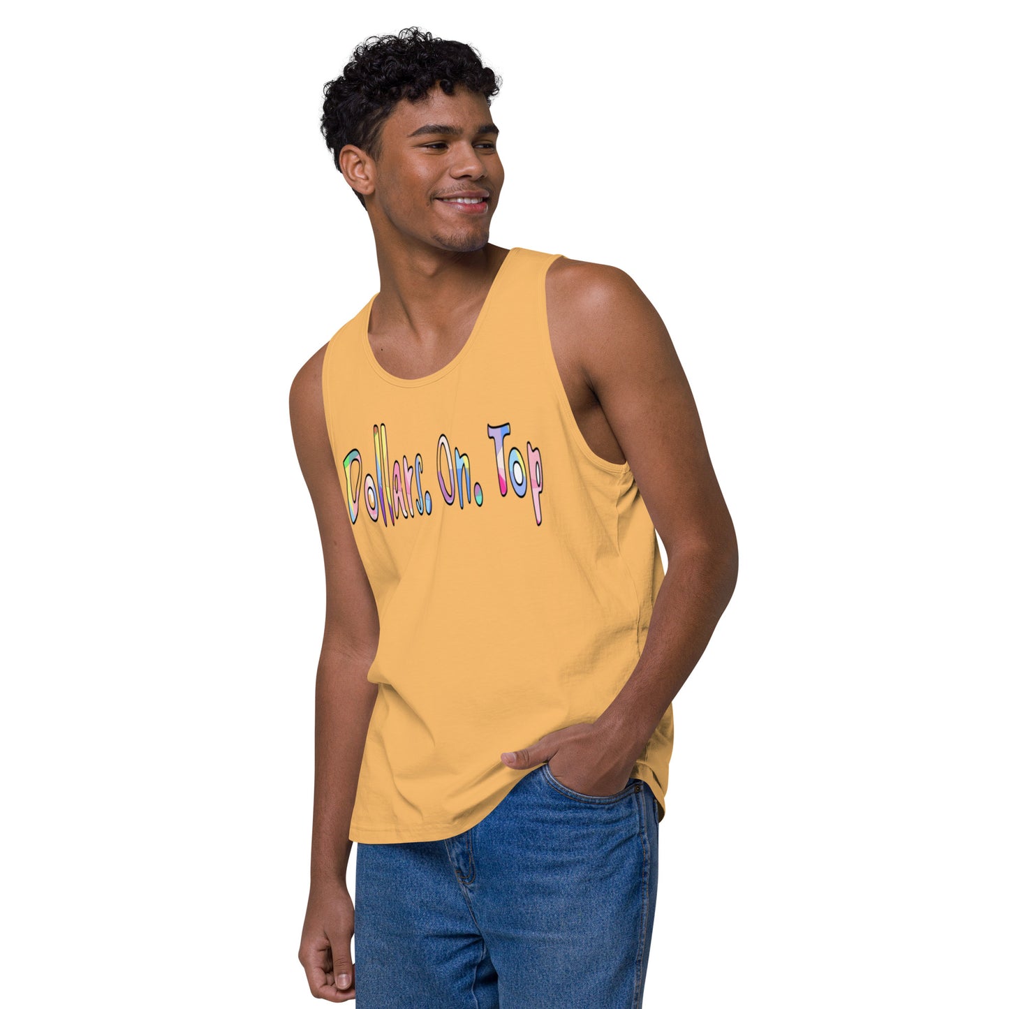 Dollars. On. Top Men’s Premium Tank Top