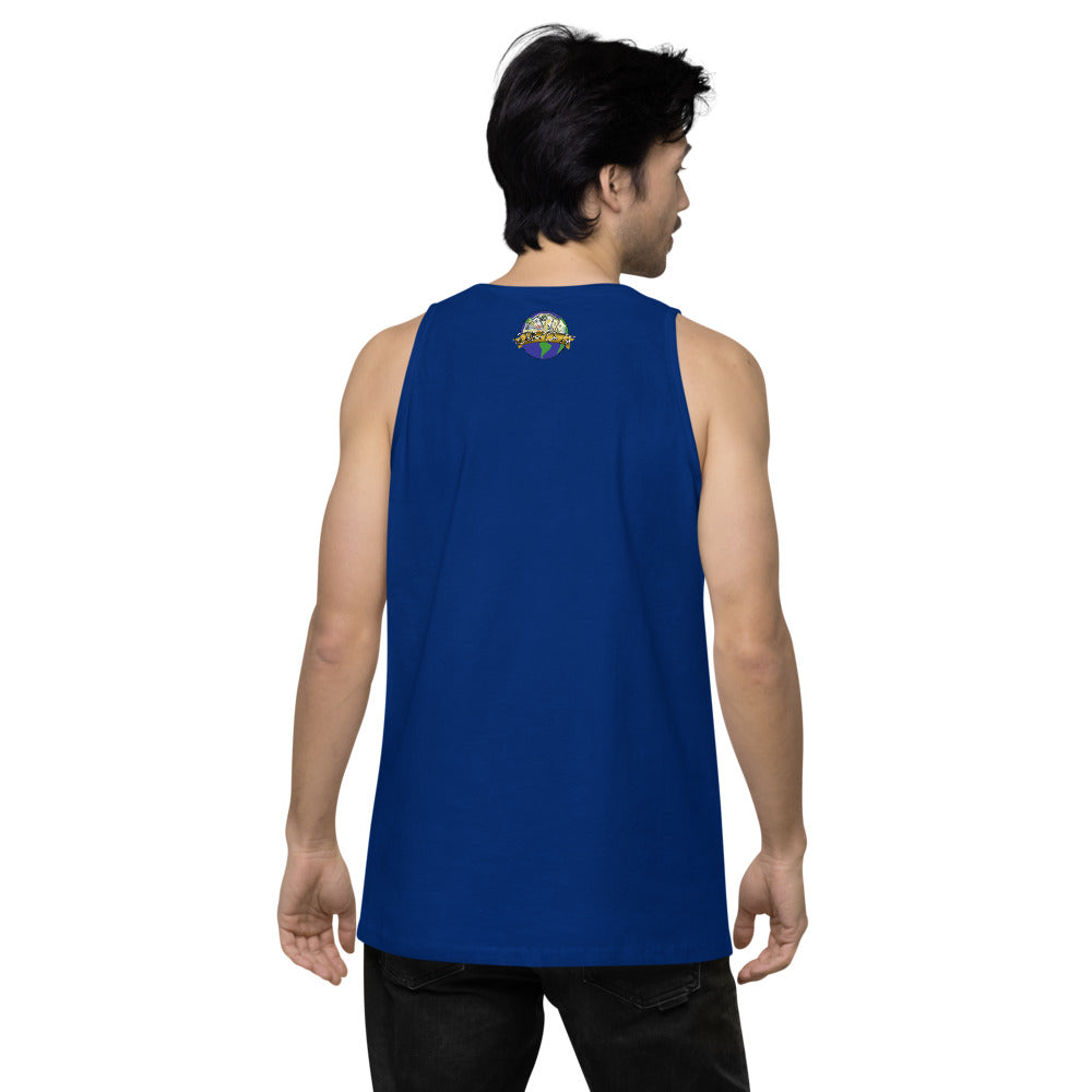 Dollars. On. Top Globe Edition Men’s Premium Tank Top