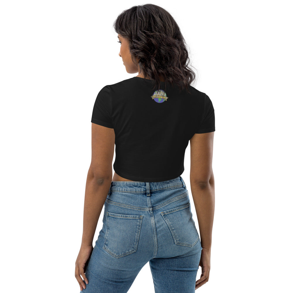Dollars. On. Top Globe Edition Organic Crop Top