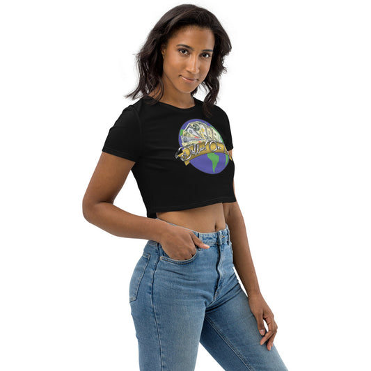 Dollars. On. Top Globe Edition Organic Crop Top