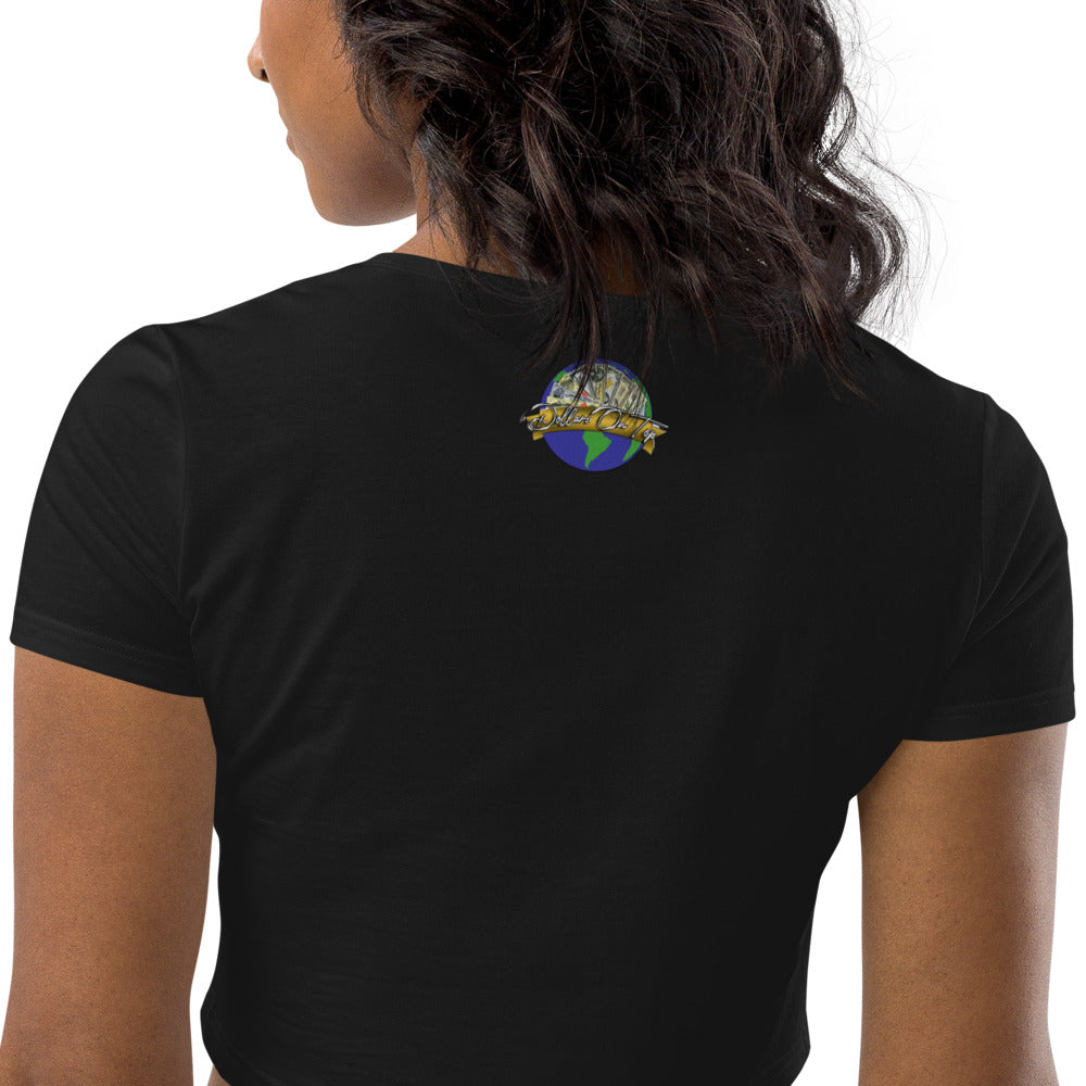 Dollars. On. Top Globe Edition Organic Crop Top