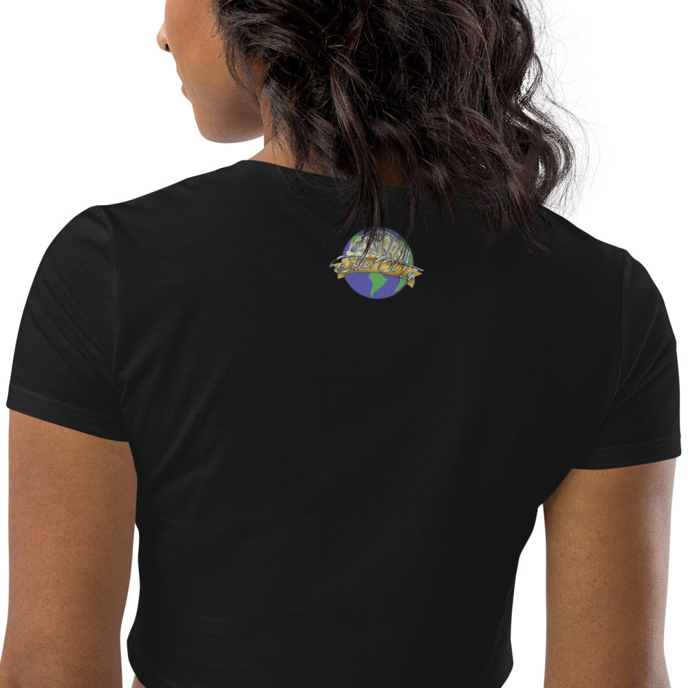 Dollars. On. Top Globe Edition Organic Crop Top