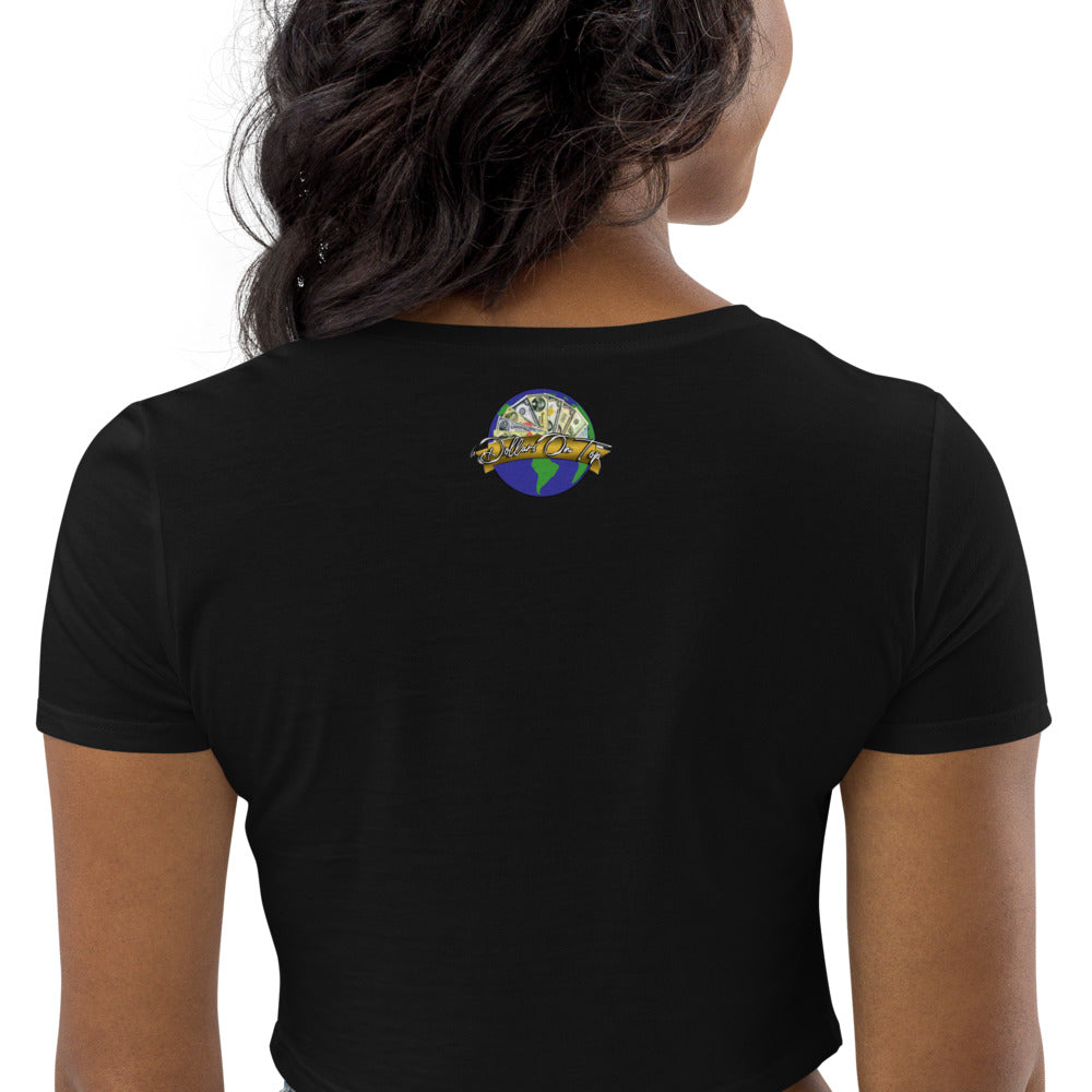 Dollars. On. Top Globe Edition Organic Crop Top
