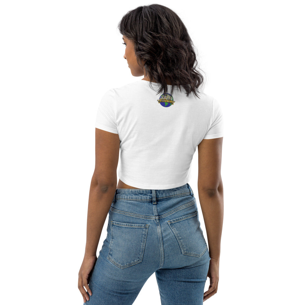 Dollars. On. Top Globe Edition Organic Crop Top