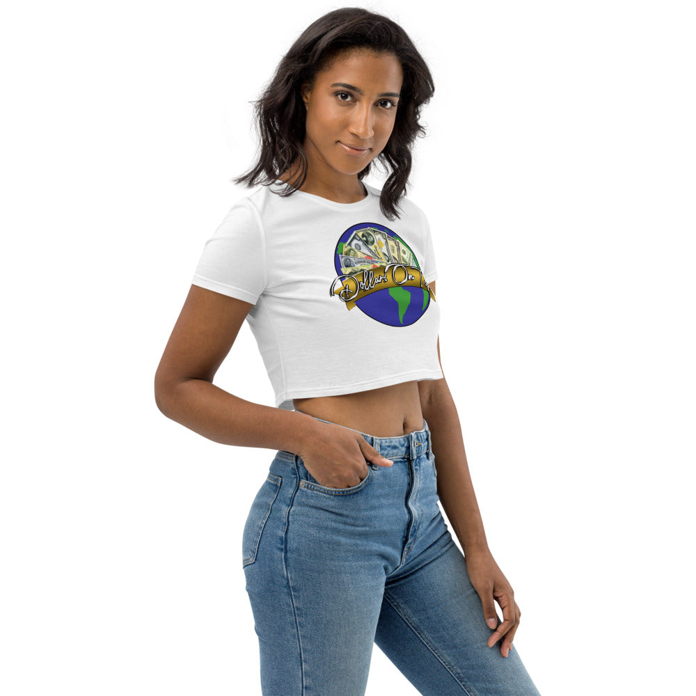 Dollars. On. Top Globe Edition Organic Crop Top