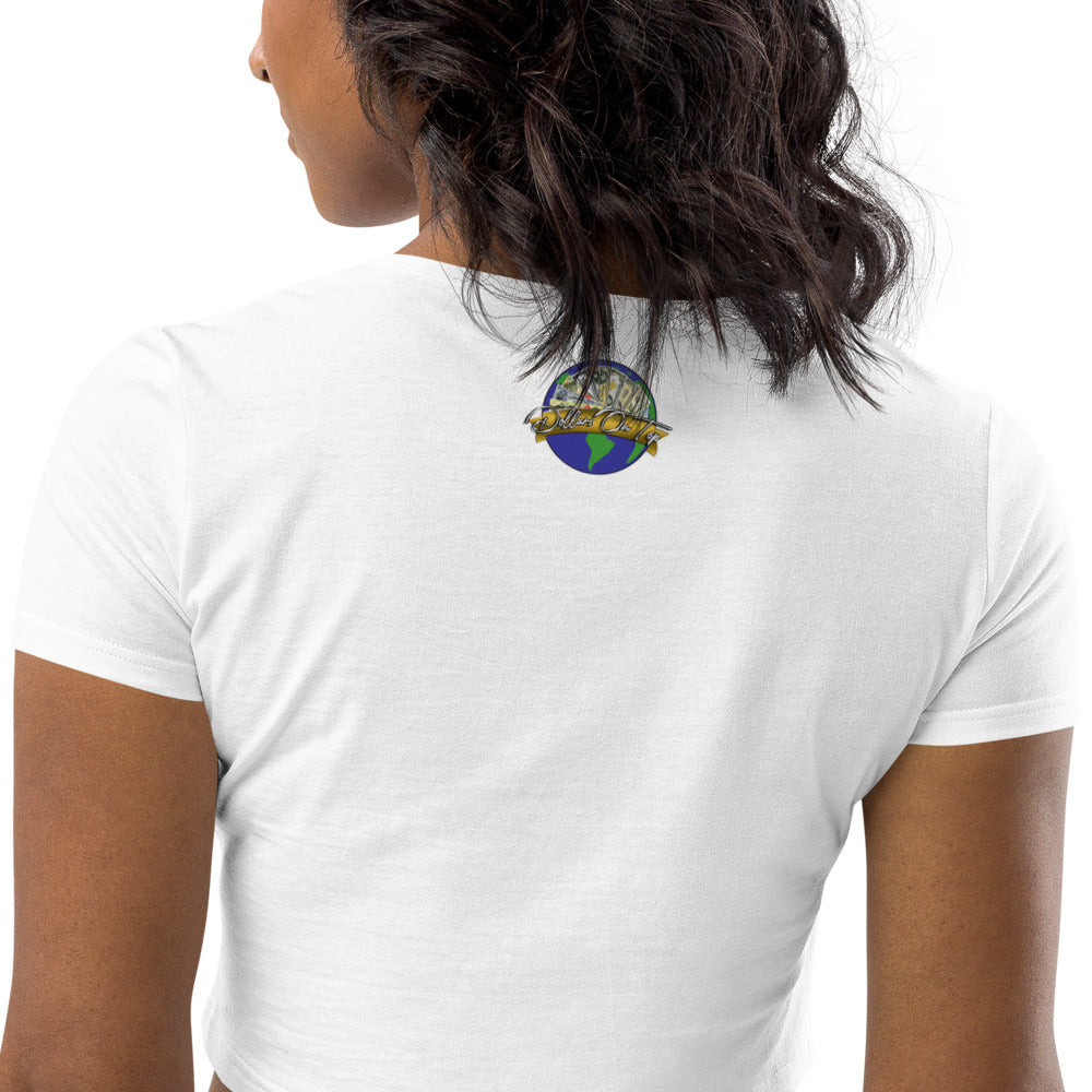 Dollars. On. Top Globe Edition Organic Crop Top
