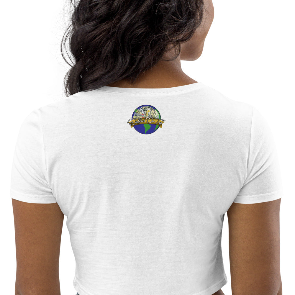 Dollars. On. Top Globe Edition Organic Crop Top