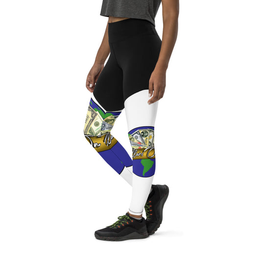 Dollars. On. Top Globe Edition Sports Leggings