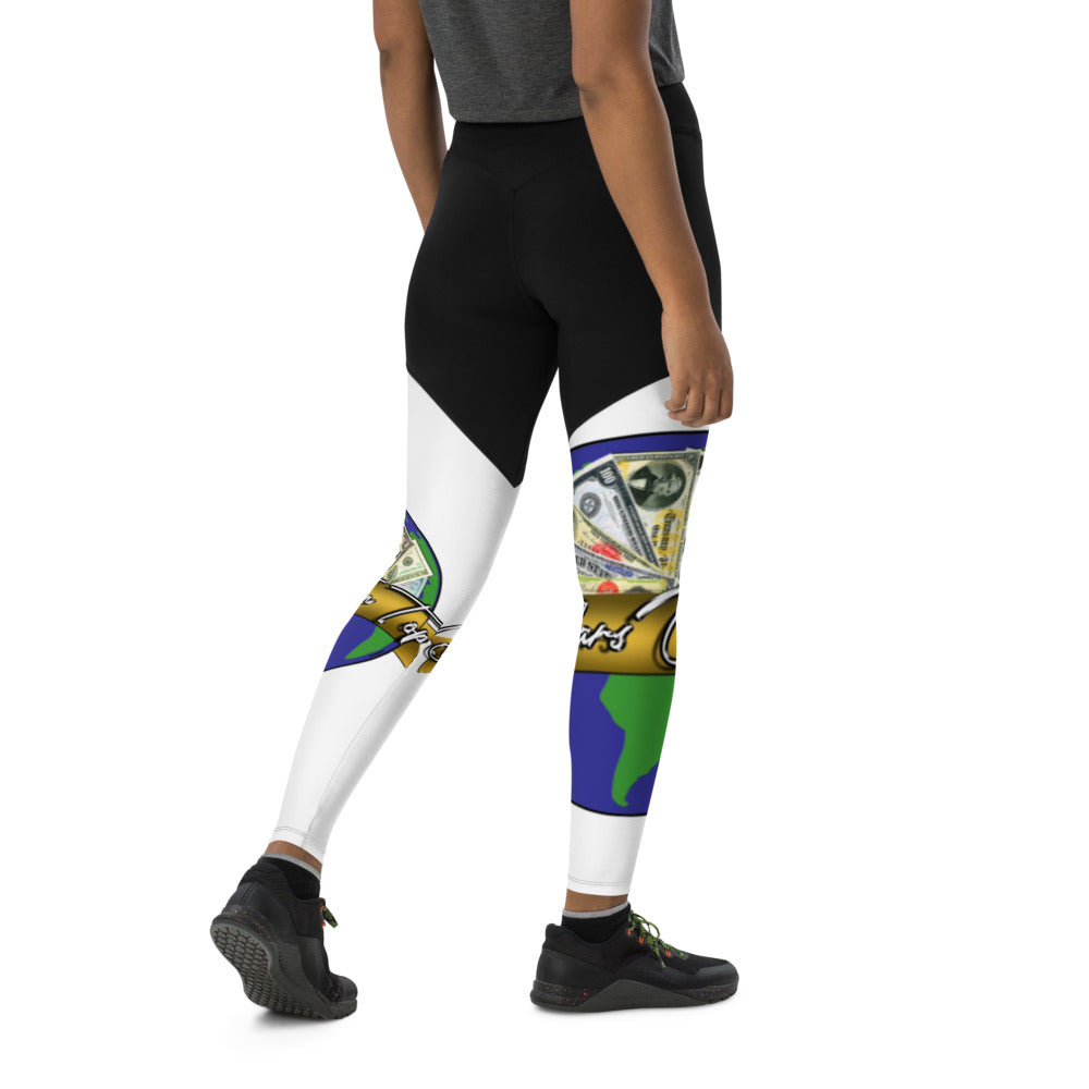 Dollars. On. Top Globe Edition Sports Leggings