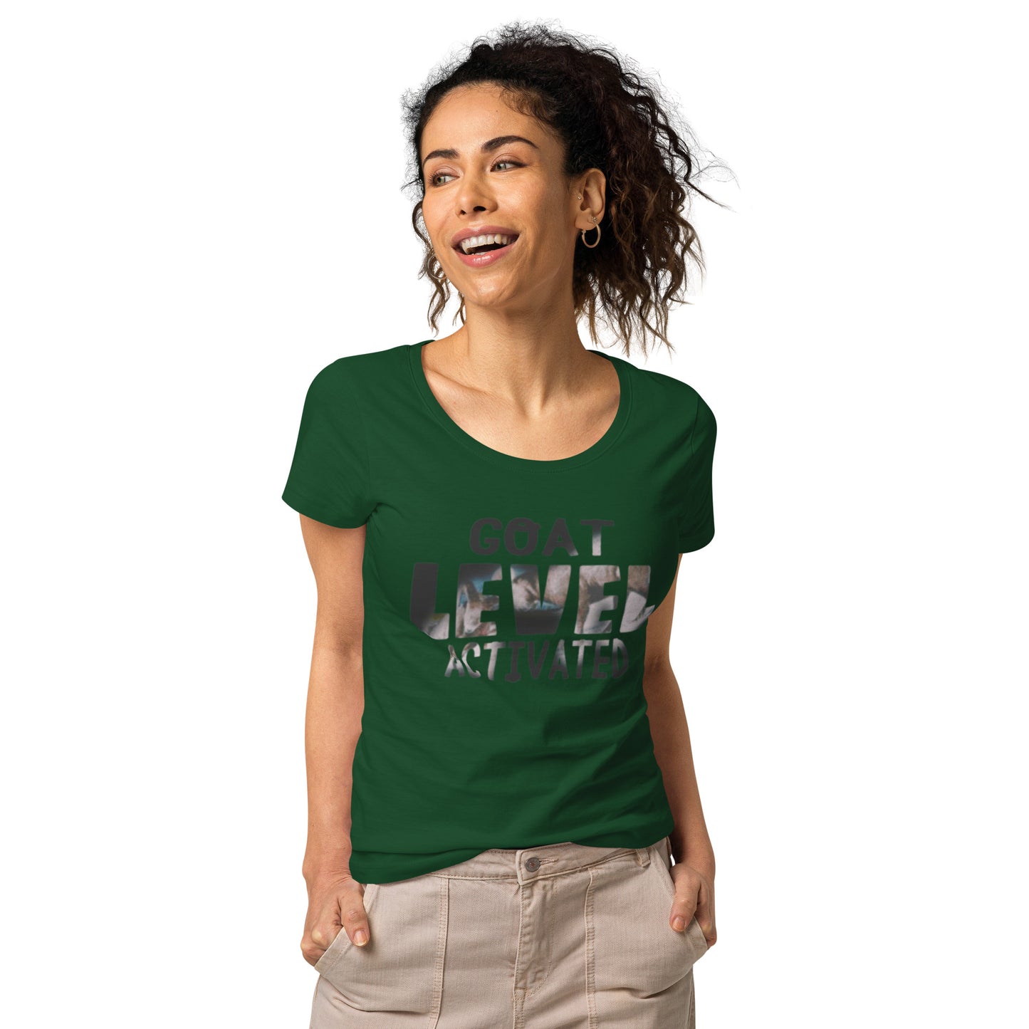 Dollars. On. Top GOAT Level Women’s basic organic t-shirt