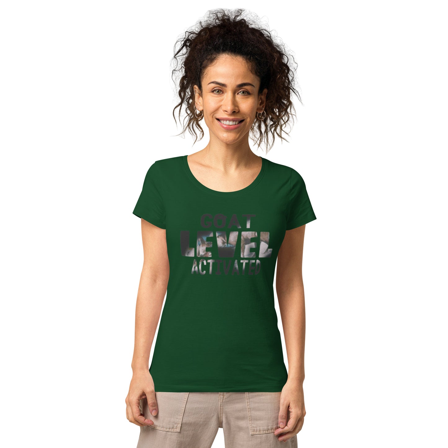 Dollars. On. Top GOAT Level Women’s basic organic t-shirt