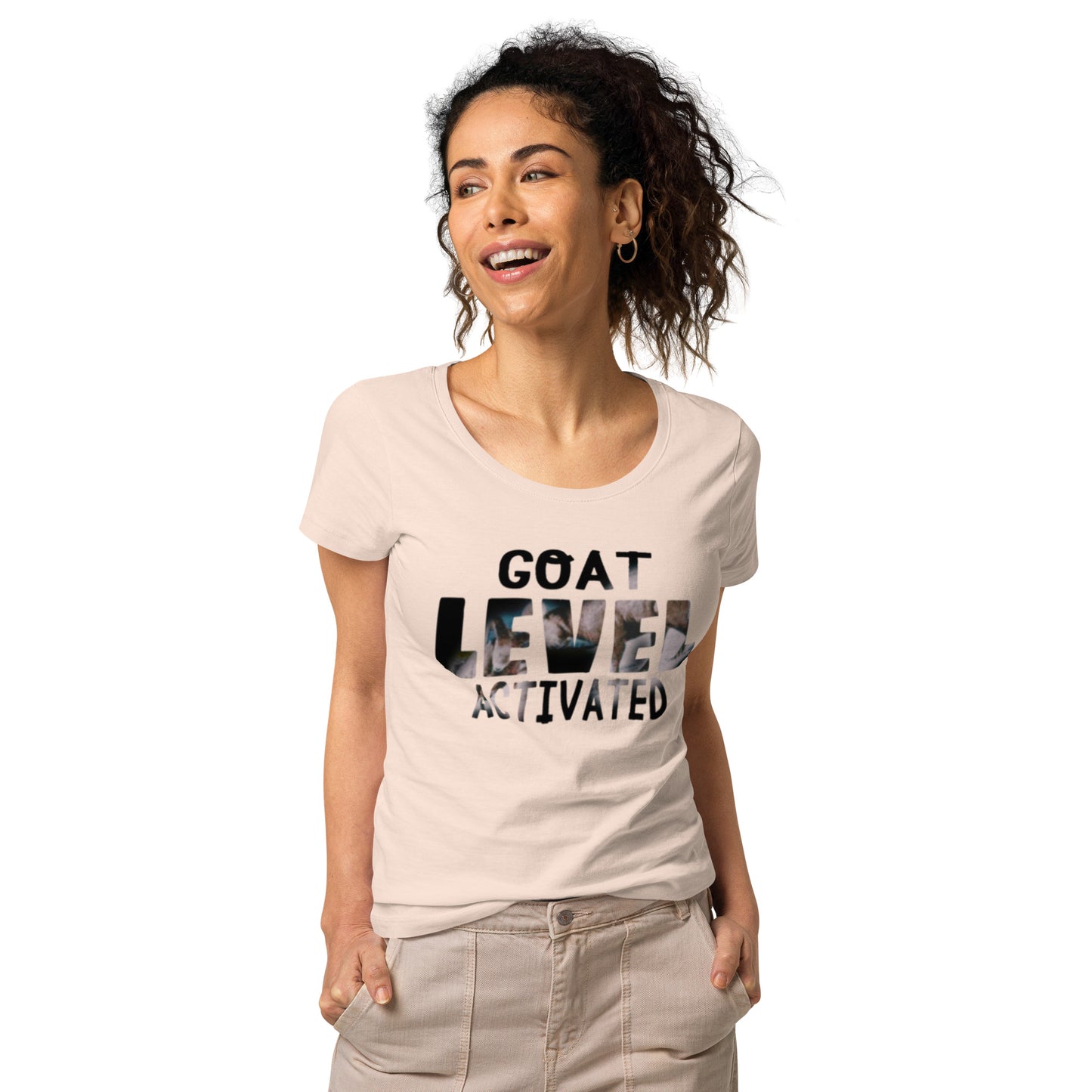 Dollars. On. Top GOAT Level Women’s basic organic t-shirt