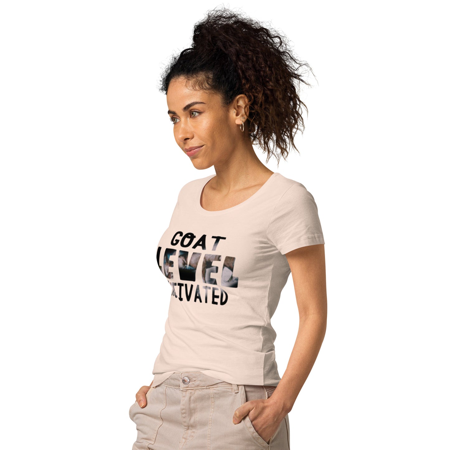 Dollars. On. Top GOAT Level Women’s basic organic t-shirt