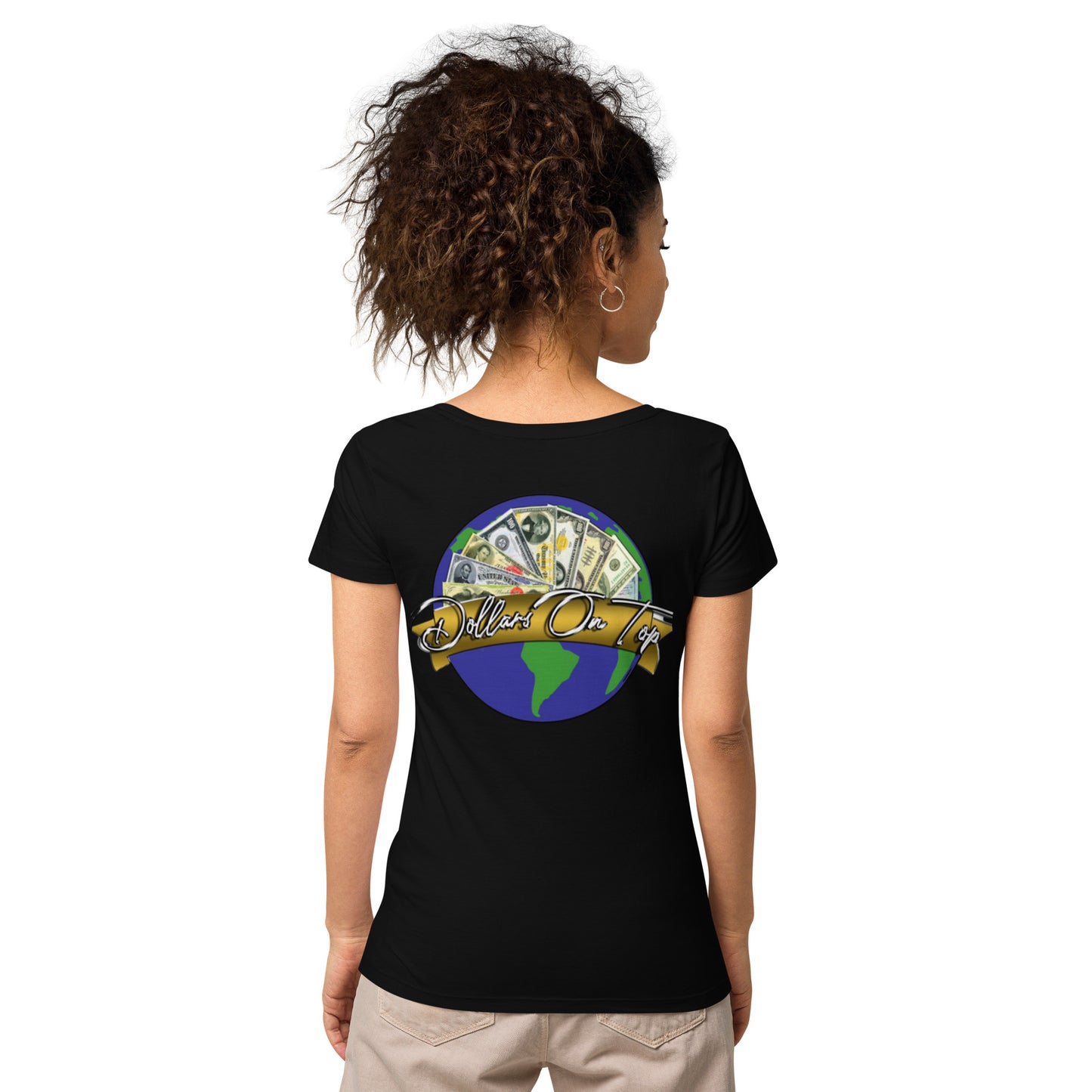 Dollars. On. Top GOAT Level Women’s basic organic t-shirt