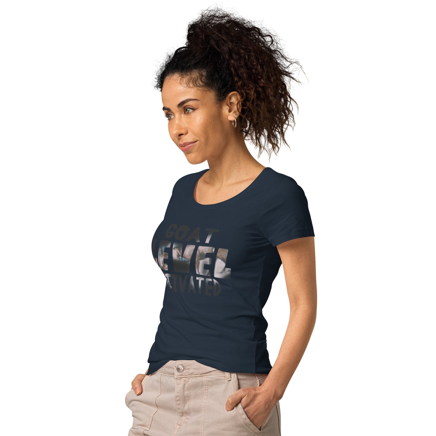 Dollars. On. Top GOAT Level Women’s basic organic t-shirt