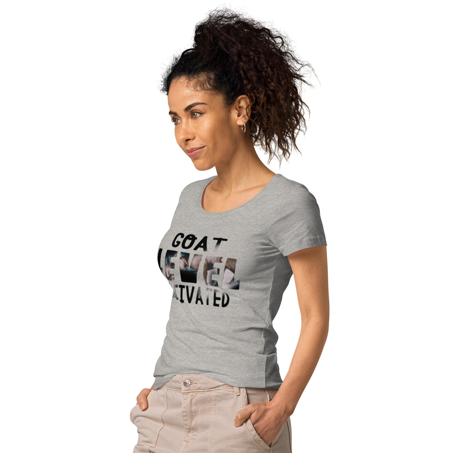 Dollars. On. Top GOAT Level Women’s basic organic t-shirt