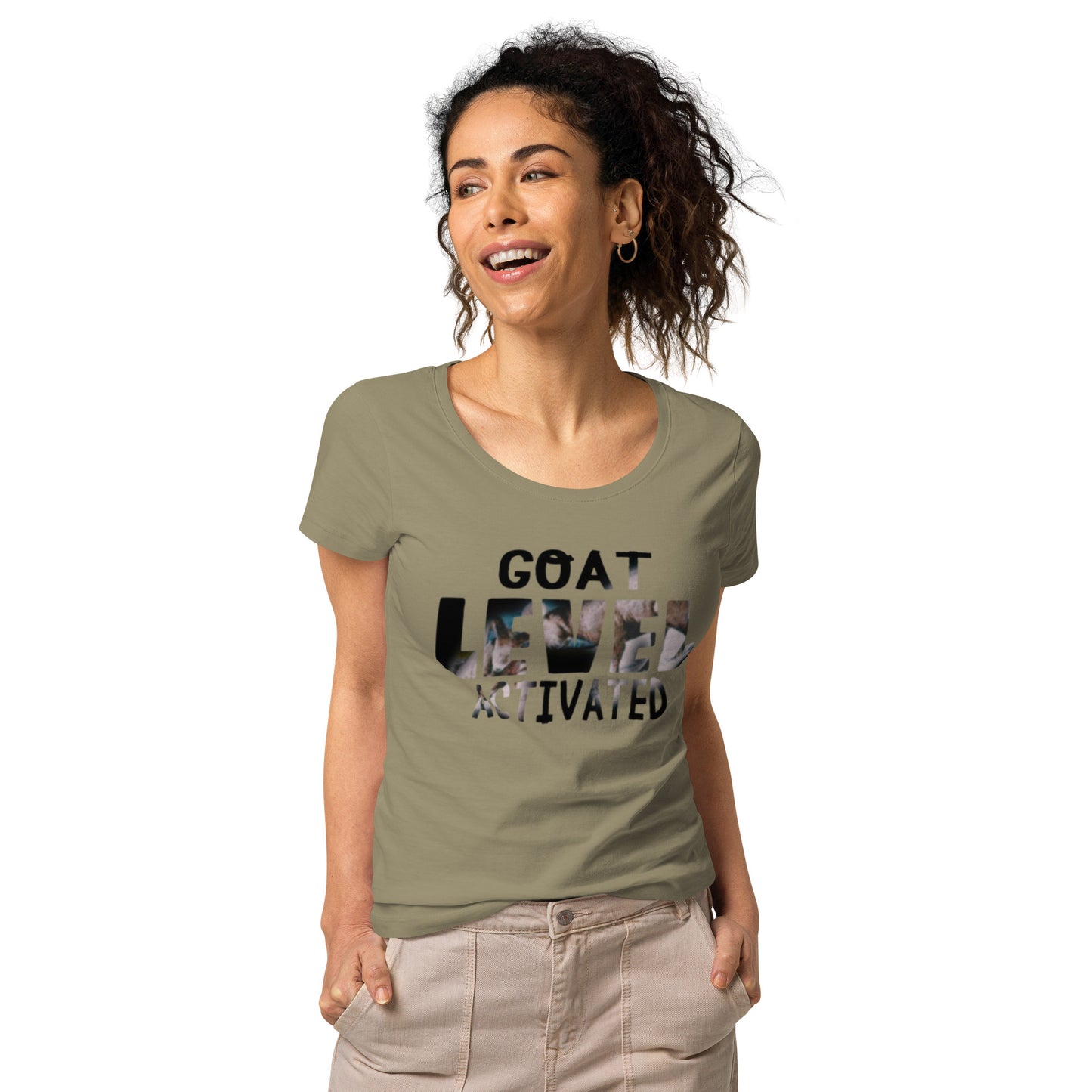 Dollars. On. Top GOAT Level Women’s basic organic t-shirt