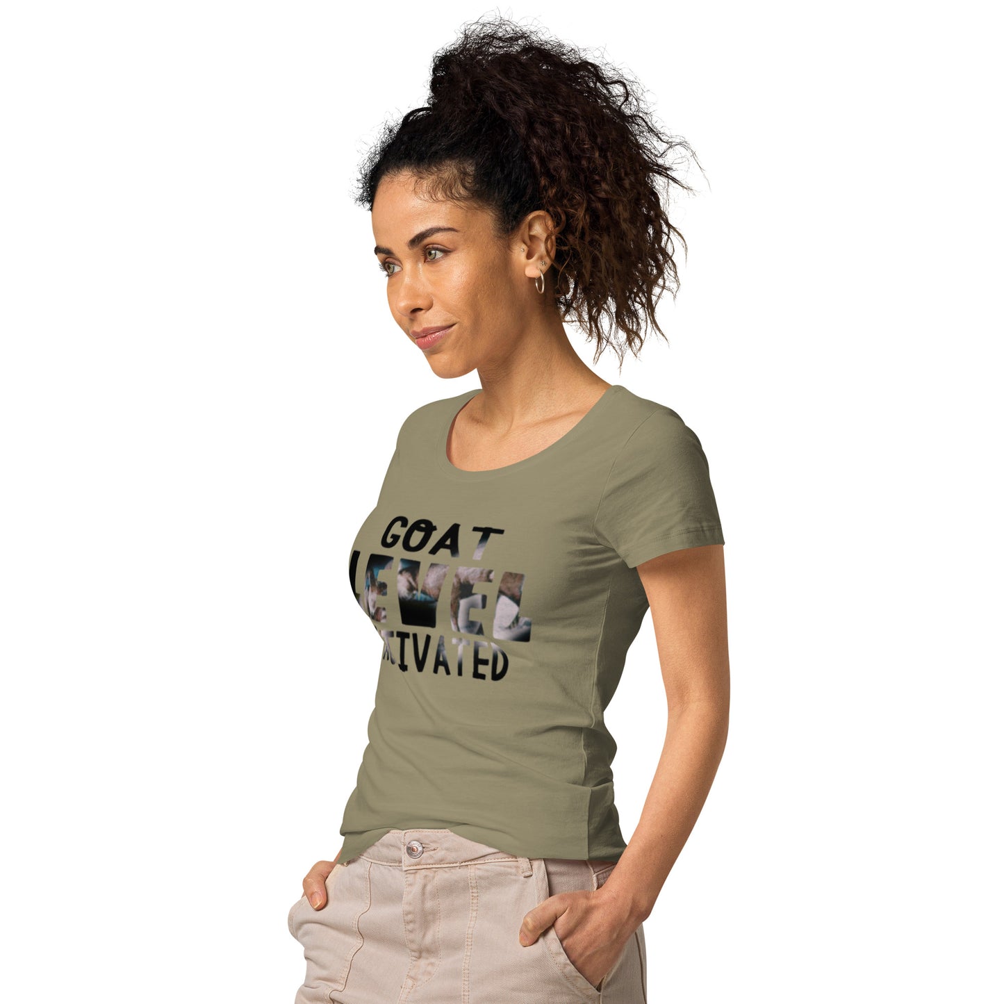 Dollars. On. Top GOAT Level Women’s basic organic t-shirt