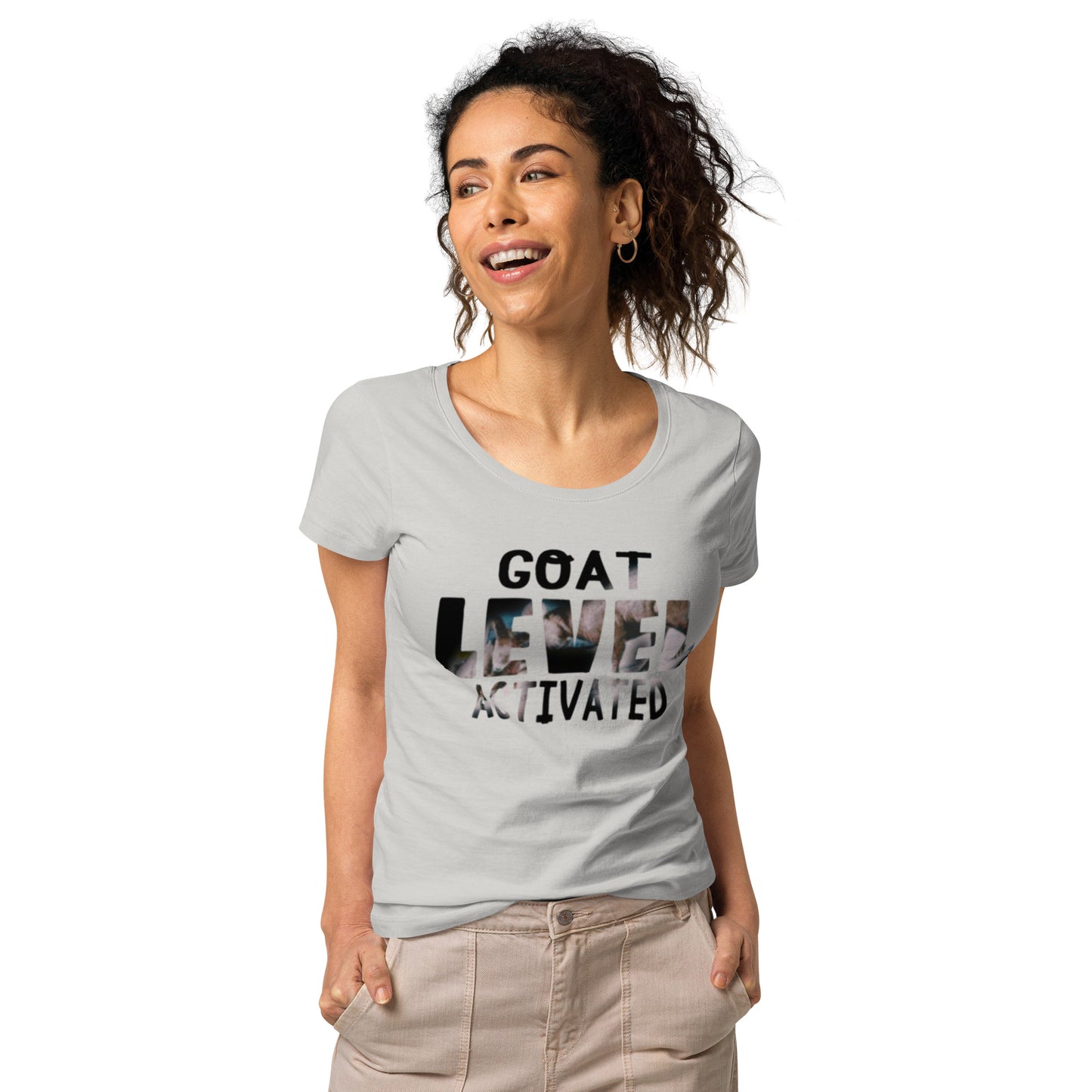 Dollars. On. Top GOAT Level Women’s basic organic t-shirt