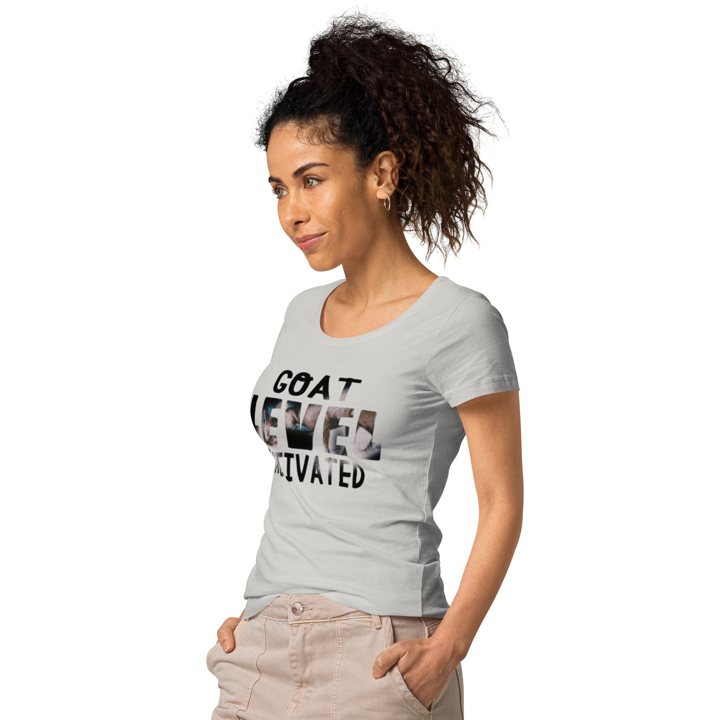 Dollars. On. Top GOAT Level Women’s basic organic t-shirt