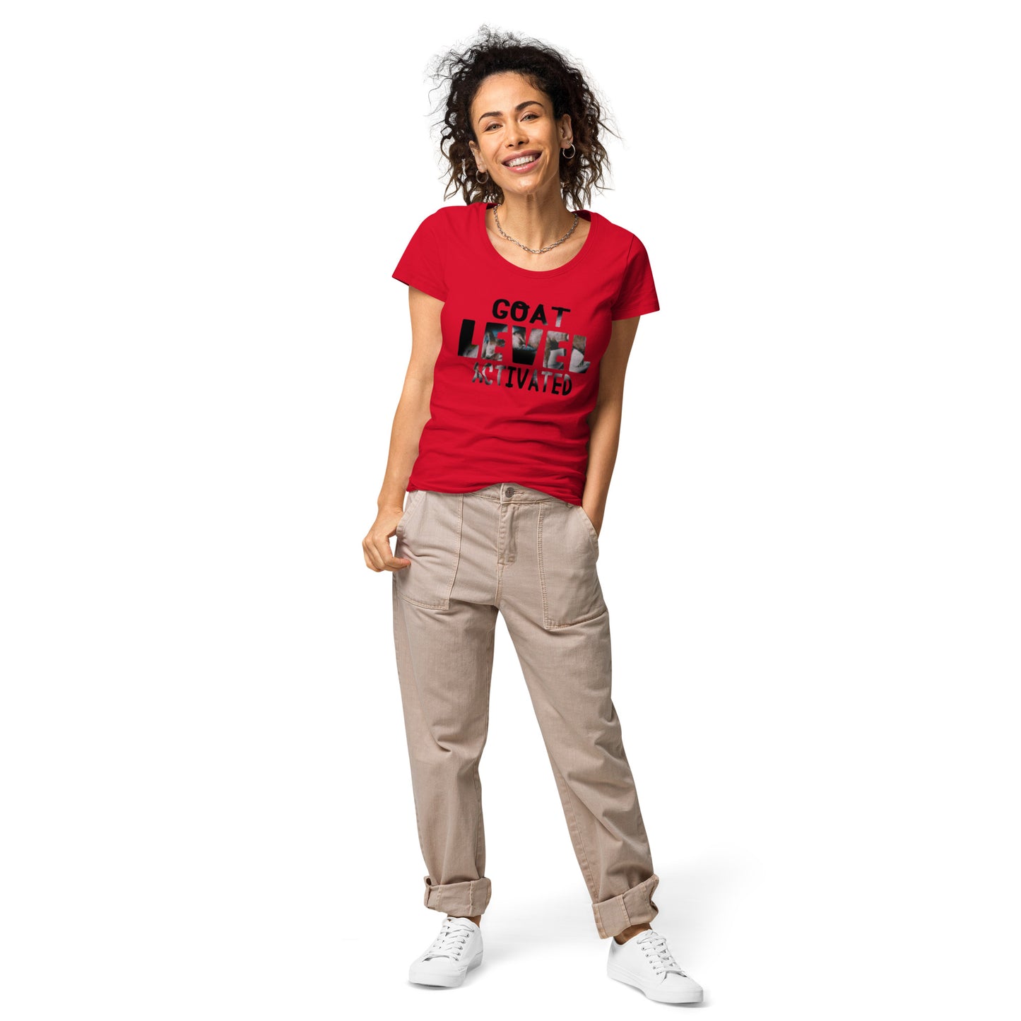 Dollars. On. Top GOAT Level Women’s basic organic t-shirt
