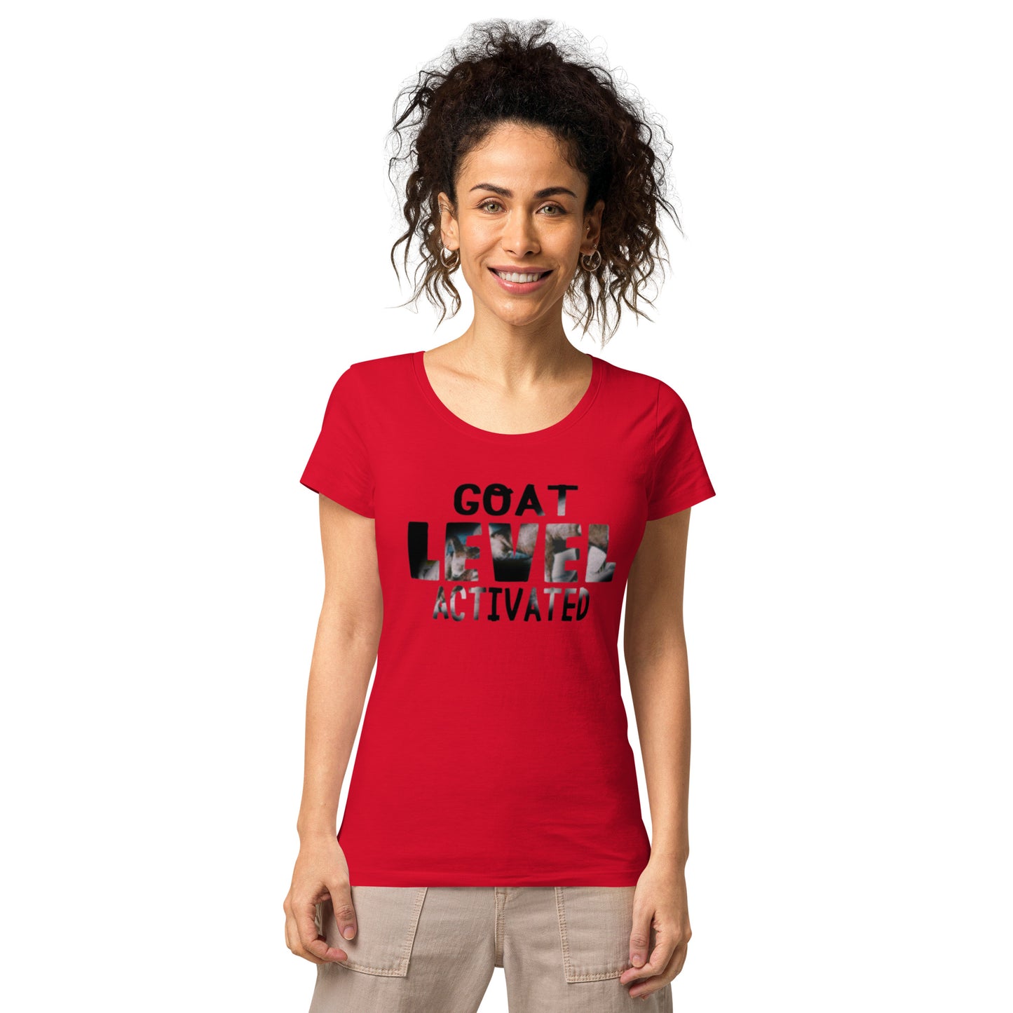 Dollars. On. Top GOAT Level Women’s basic organic t-shirt