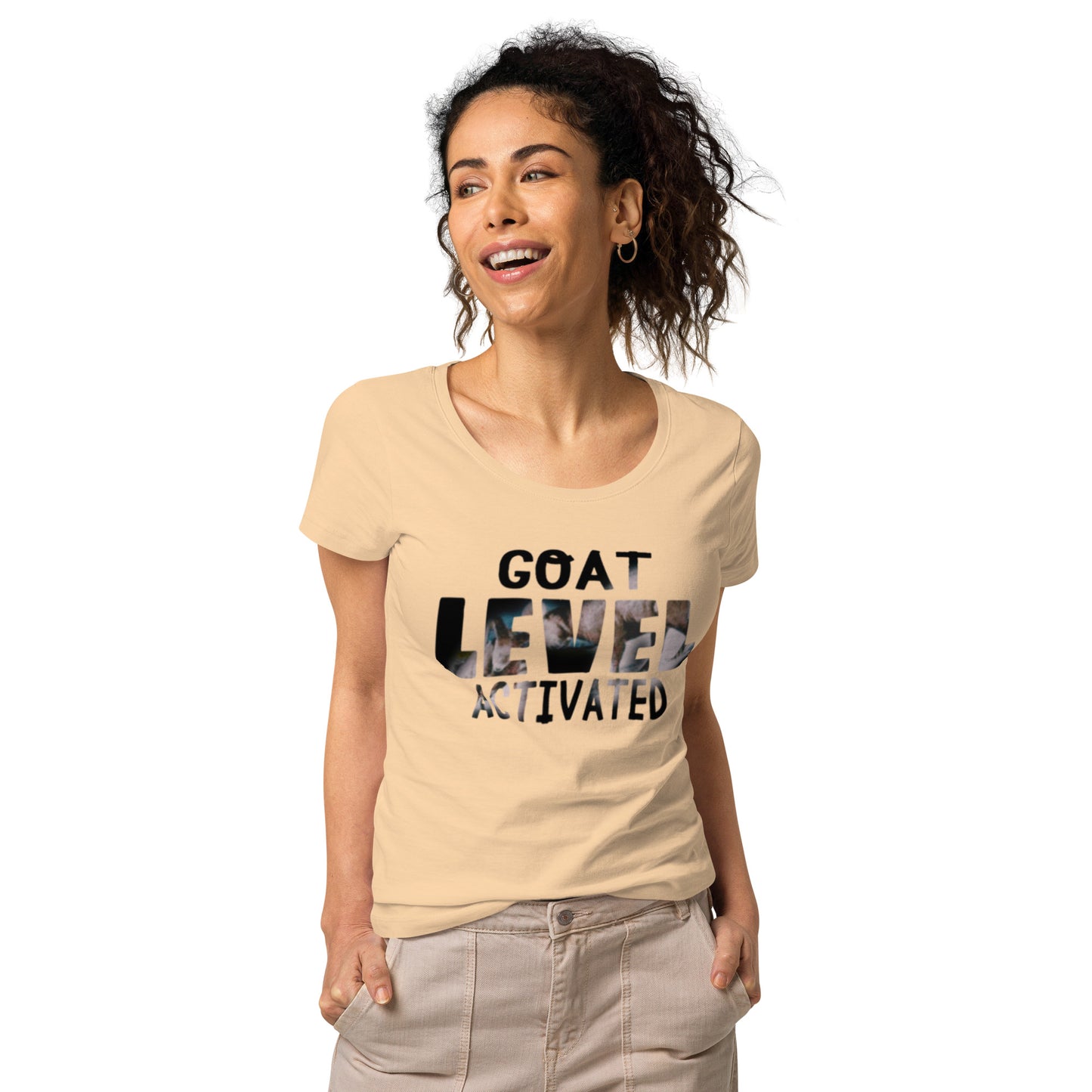 Dollars. On. Top GOAT Level Women’s basic organic t-shirt