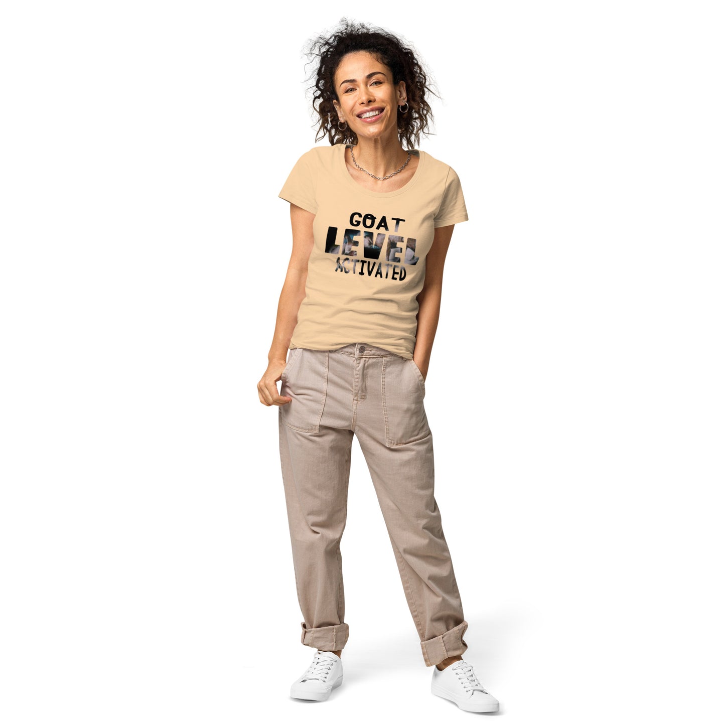 Dollars. On. Top GOAT Level Women’s basic organic t-shirt
